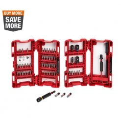 Milwaukee SHOCKWAVE Impact Duty Alloy Steel Screw Driver Bit Set (55-Piece)