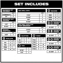 Milwaukee SHOCKWAVE Impact Duty Drill and Alloy Steel Screw Driver Bit Set (60-Piece) -Power Tools Accessories Sales Shop milwaukee drill bit combination sets 48 32 4029 40 1000