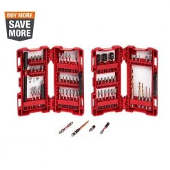 Milwaukee SHOCKWAVE Impact Duty Drill and Alloy Steel Screw Driver Bit Set (60-Piece)
