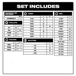 Milwaukee SHOCKWAVE Impact-Duty Alloy Steel Screw Driver Bit Set (72-Piece) -Power Tools Accessories Sales Shop milwaukee drill bit combination sets 48 32 4497 40 1000