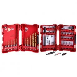 Milwaukee SHOCKWAVE IMPACT DUTY Titanium Drill Bit Set and Driver Bit Set (60-Piece)
