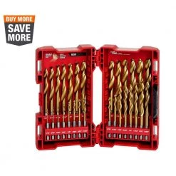Milwaukee SHOCKWAVE IMPACT DUTY Titanium Drill Bit Set (29-Piece)