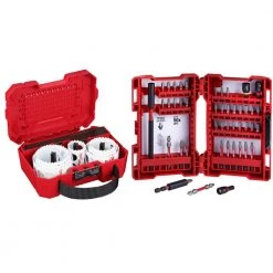 Milwaukee Hole Dozer General Purpose Bi-Metal Hole Saw Set with Screw Driver Bit Set (56-Piece)