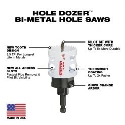 Milwaukee Hole Dozer General Purpose Bi-Metal Hole Saw Set (40-Piece) -Power Tools Accessories Sales Shop milwaukee hole saws bits 49 22 4170 49 22 4170 a0 1000