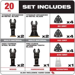Milwaukee Hole Dozer General Purpose Bi-Metal Hole Saw Set W/Oscillating Multi-Tool Blade Set (41-Piece) -Power Tools Accessories Sales Shop milwaukee hole saws bits 49 22 4171 49 10 9220 1d 1000