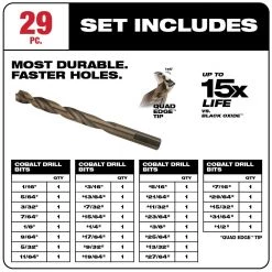 Milwaukee Hole Dozer General Purpose Bi-Metal Hole Saw Set with Cobalt Drill Bit Set (57-Piece) -Power Tools Accessories Sales Shop milwaukee hole saws bits 49 22 4185 48 89 2332 40 1000