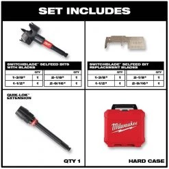 Milwaukee Hole Dozer General Purpose Bi-Metal Hole Saw Set & SWITCHBLADE Plumbers Selfeed Bits Set (33-Piece) -Power Tools Accessories Sales Shop milwaukee hole saws bits 49 22 4185 49 22 5100 1f 1000