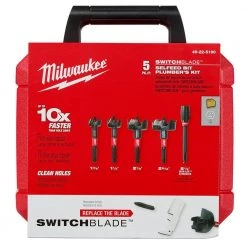 Milwaukee Hole Dozer General Purpose Bi-Metal Hole Saw Set & SWITCHBLADE Plumbers Selfeed Bits Set (33-Piece) -Power Tools Accessories Sales Shop milwaukee hole saws bits 49 22 4185 49 22 5100 44 1000