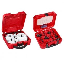 Milwaukee Hole Dozer General Purpose Bi-Metal Hole Saw Set & SWITCHBLADE Plumbers Selfeed Bits Set (33-Piece)