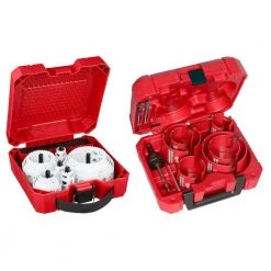 Milwaukee Hole Dozer General Purpose Bi-Metal Hole Saw Set with BIG HAWG Carbide Hole Saw Kit (38-Piece) -Power Tools Accessories Sales Shop milwaukee hole saws bits 49 22 4185 49 56 9290 fa 1000
