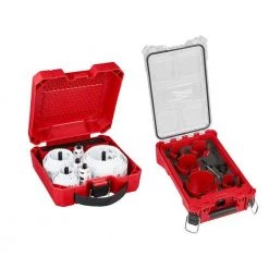 Milwaukee Hole Dozer General Purpose Bi-Metal Hole Saw Set & BIG HAWG Carbide Hole Saw Kit with PACKOUT Case (37-Piece)