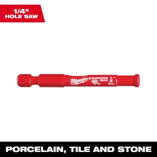 Milwaukee 1/4 in. Diamond Max Hole Saw 10 Milwaukee 1/4 in. Diamond Max Hole Saw -Power Tools Accessories Sales Shop milwaukee hole saws bits 49 56 0505 64 1000