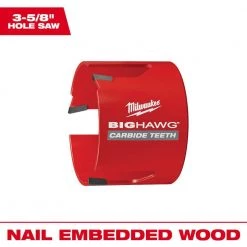 Milwaukee 3-5/8 in. Big Hawg Carbide Hole Saw