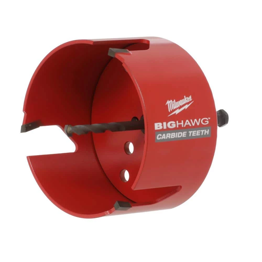 Milwaukee BIG HAWG Carbide Hole Saw Kit with SWITCHBLADE Plumbers Selfeed Bits Set (13-Piece) 4 Milwaukee BIG HAWG Carbide Hole Saw Kit with SWITCHBLADE Plumbers Selfeed Bits Set (13-Piece) - Image 4