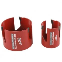 Milwaukee BIG HAWG Carbide Hole Saw Kit with SPEED FEED Auger Wood Drilling Bit Set (14-Piece) -Power Tools Accessories Sales Shop milwaukee hole saws bits 49 56 9290 48 13 0400 a0 1000