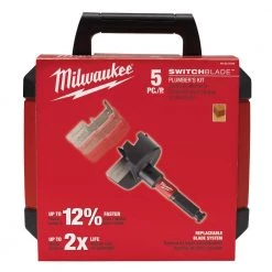 Milwaukee BIG HAWG Carbide Hole Saw Kit (10-Piece) with SWITCHBLADE Plumbers Selfeed Bits Set (5-Piece) -Power Tools Accessories Sales Shop milwaukee hole saws bits 49 56 9290 49 22 5100 a0 1000