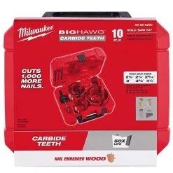 Milwaukee BIG HAWG Carbide Hole Saw Kit (30-Piece) -Power Tools Accessories Sales Shop milwaukee hole saws bits 49 56 9290 49 56 9290 49 56 9290 66 1000
