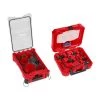 Milwaukee BIG HAWG Carbide Hole Saw Kit with PACKOUT Case & SWITCHBLADE Plumbers Selfeed Bits Set (14-Piece)