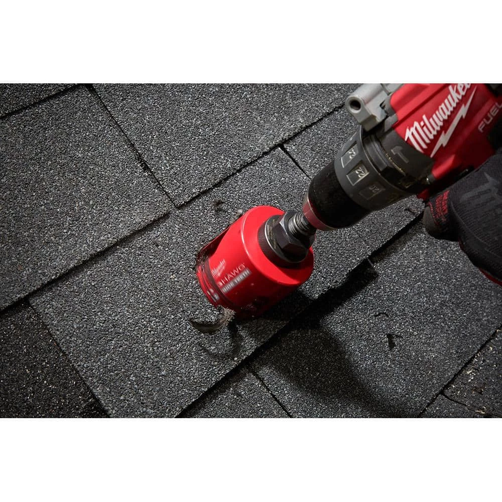 Milwaukee BIG HAWG Carbide Hole Saw Kit (19-Piece) with PACKOUT Case 4 Milwaukee BIG HAWG Carbide Hole Saw Kit (19-Piece) with PACKOUT Case - Image 4