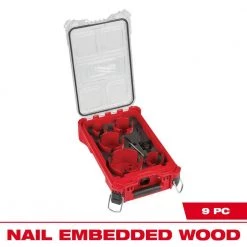 Milwaukee BIG HAWG Carbide Hole Saw Kit (9-Piece) with PACKOUT Case -Power Tools Accessories Sales Shop milwaukee hole saws bits 49 56 9295 76 1000