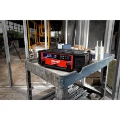 Milwaukee M18 Lithium-Ion Cordless PACKOUT Radio/Speaker with Built-In Charger with M18 175-Watt Powered Compact Inverter -Power Tools Accessories Sales Shop milwaukee jobsite audio 2950 20 2846 20 4f 1000
