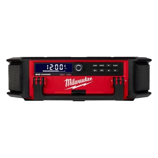Milwaukee M18 Lithium-Ion Cordless PACKOUT Radio/Speaker with Built-In Charger -Power Tools Accessories Sales Shop milwaukee jobsite audio 2950 20 64 1000