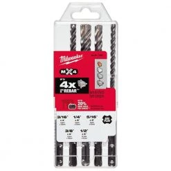 Milwaukee 4-Cutter SDS-PLUS Carbide Hammer Drill Bit Kit with SHOCKWAVE Carbide Hammer Drill Bit Kit (12-Piece) 16 Milwaukee 4-Cutter SDS-PLUS Carbide Hammer Drill Bit Kit with SHOCKWAVE Carbide Hammer Drill Bit Kit (12-Piece) -Power Tools Accessories Sales Shop milwaukee masonry drill bits 48 20 7498 48 20 9052 66 1000