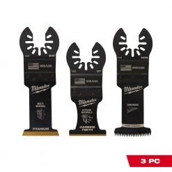 Milwaukee Oscillating Metal/Wood Cutting Multi-Tool Blade Kit (3-Piece)