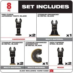 Milwaukee Oscillating Multi-Tool Blade Kit (8-Piece) -Power Tools Accessories Sales Shop milwaukee oscillating tool attachments 49 10 9212 40 1000