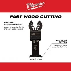 Milwaukee 1-3/8 in. High Carbon Steel Universal Fit Wood Cutting Multi-Tool Oscillating Blade (3-Pack) 13 Milwaukee 1-3/8 in. High Carbon Steel Universal Fit Wood Cutting Multi-Tool Oscillating Blade (3-Pack) -Power Tools Accessories Sales Shop milwaukee oscillating tool attachments 49 25 1103 40 1000