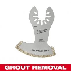 Milwaukee 2-1/2 in. Universal Fit Diamond Grit Grout Removal Multi-Tool Oscillating Blade (1-Piece)