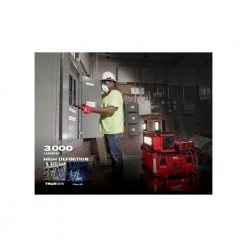 Milwaukee M18 18-Volt Lithium-Ion Cordless PACKOUT 3000 Lumens LED Light with Built-In Charger with (1) 5.0 Ah Battery -Power Tools Accessories Sales Shop milwaukee outdoor power batteries chargers 2357 20 48 11 1850 77 1000