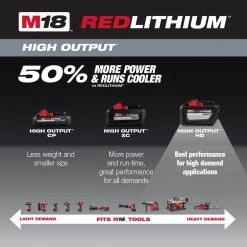 Milwaukee M18 18-Volt Lithium-Ion High Output 12.0Ah Battery Pack (2-Battery) 14 Milwaukee M18 18-Volt Lithium-Ion High Output 12.0Ah Battery Pack (2-Battery) -Power Tools Accessories Sales Shop milwaukee outdoor power batteries chargers 48 11 1812 48 11 1812 40 1000