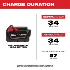 Milwaukee M18 18-Volt Lithium-Ion XC Extended Capacity Battery Pack 3.0Ah (2-Pack) -Power Tools Accessories Sales Shop milwaukee outdoor power batteries chargers 48 11 1822 1d 1000