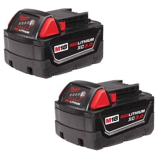 Milwaukee M18 18-Volt Lithium-Ion XC Extended Capacity Battery Pack 3.0Ah (2-Pack) -Power Tools Accessories Sales Shop milwaukee outdoor power batteries chargers 48 11 1822 64 1000 1