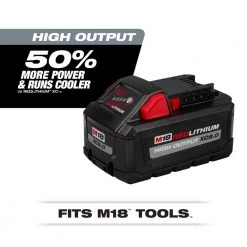 Milwaukee M18 18-Volt Lithium-Ion HIGH OUTPUT XC 8.0 Ah and 3 Ah Battery (2-Pack) -Power Tools Accessories Sales Shop milwaukee outdoor power batteries chargers 48 11 1835s 40 1000