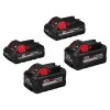 Milwaukee M18 18-Volt Lithium-Ion HIGH OUTPUT XC 8.0 Ah and 3 Ah Battery (4-Pack)