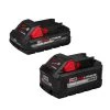 Milwaukee M18 18-Volt Lithium-Ion HIGH OUTPUT XC 8.0 Ah and 3 Ah Battery (2-Pack)