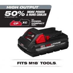 Milwaukee M18 18-Volt Lithium-Ion HIGH OUTPUT XC 8.0 Ah and 3 Ah Battery (2-Pack) -Power Tools Accessories Sales Shop milwaukee outdoor power batteries chargers 48 11 1835s a0 1000