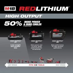 Milwaukee M18 18V Lithium-Ion HIGH OUTPUT CP 3.0Ah Battery Pack (2-Pack) -Power Tools Accessories Sales Shop milwaukee outdoor power batteries chargers 48 11 1837 a0 1000