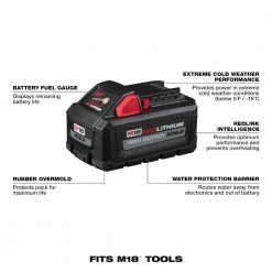 Milwaukee M18 18-Volt Lithium-Ion High Output 6.0Ah Battery Pack (2-Pack) -Power Tools Accessories Sales Shop milwaukee outdoor power batteries chargers 48 11 1862 40 1000