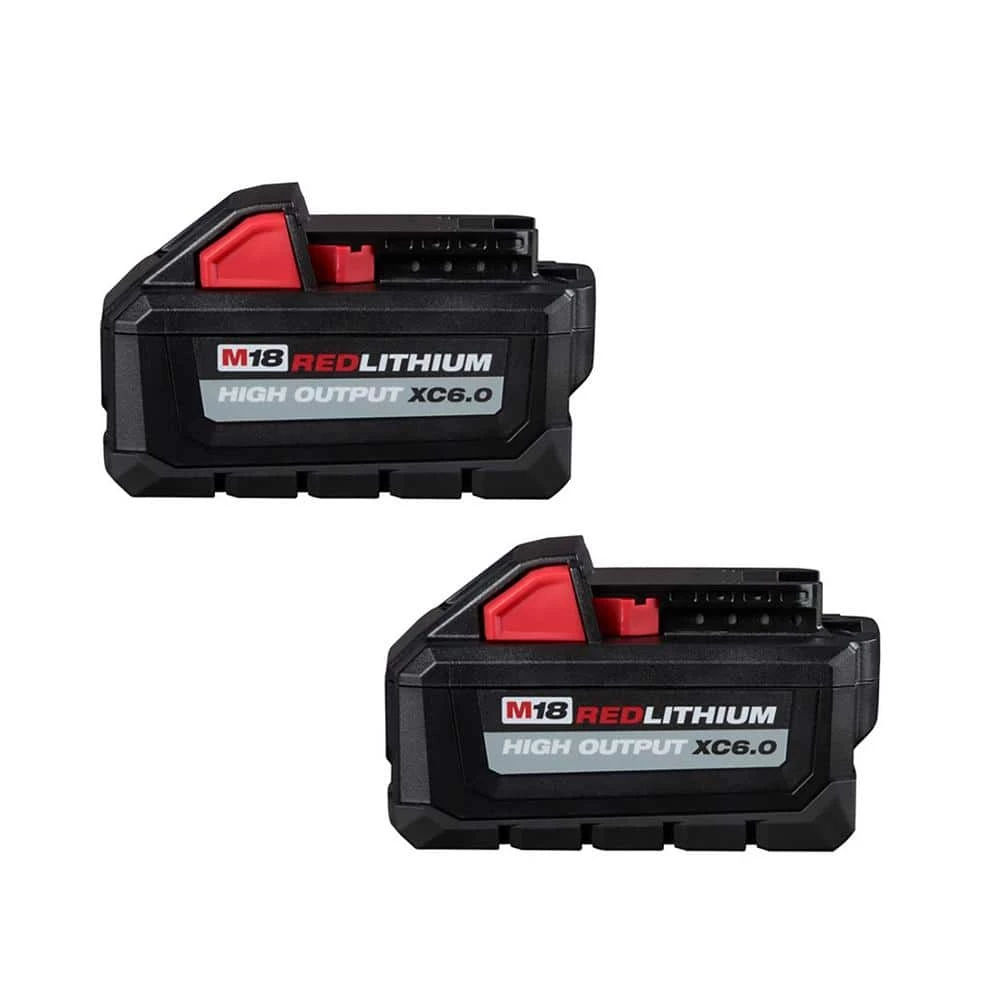Milwaukee M18 18-Volt Lithium-Ion High Output 6.0Ah and 3.0Ah Battery Pack (4-Pack) 9 Milwaukee M18 18-Volt Lithium-Ion High Output 6.0Ah and 3.0Ah Battery Pack (4-Pack) - Image 9