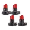 Milwaukee M12 12-Volt Lithium-Ion XC Extended Capacity 3.0 Ah Battery Pack (4-Pack)