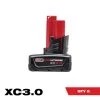 Milwaukee M12 12-Volt Lithium-Ion XC Extended Capacity 3.0 Ah Battery Pack (2-Pack)