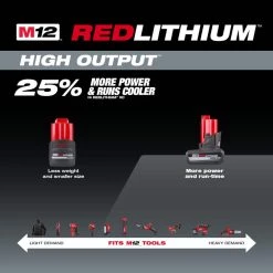 Milwaukee M12 12-Volt Lithium-Ion XC High Output 5 Ah Battery (3-Pack) -Power Tools Accessories Sales Shop milwaukee outdoor power batteries chargers 48 11 2450 48 11 2450 48 11 2450 a0 1000