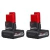 Milwaukee M12 12-Volt Lithium-Ion XC High Output 5 Ah Battery (2-Pack)