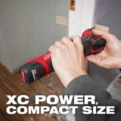 Milwaukee M12 12-Volt Lithium-Ion XC High Output 5.0 Ah Battery Pack W/High Output 2.5 Ah Battery Pack + 3/8 in. Right Angle Drill -Power Tools Accessories Sales Shop milwaukee outdoor power batteries chargers 48 11 2452s 2415 20 4f 1000