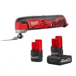 Milwaukee M12 12V Lithium-Ion XC High Output 5.0Ah Battery Pack W/High Output 2.5Ah Battery Pack + Multi-Tool