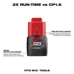 Milwaukee M12 12-Volt Lithium-Ion Extended Capacity Battery Pack Combo W/ 6.0Ah and 3.0Ah Batteries -Power Tools Accessories Sales Shop milwaukee outdoor power batteries chargers 48 11 2460 48 11 2430 1d 1000