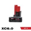 Milwaukee M12 12V Lithium-Ion XC Extended Capacity Battery Pack 6.0Ah (2-Pack)